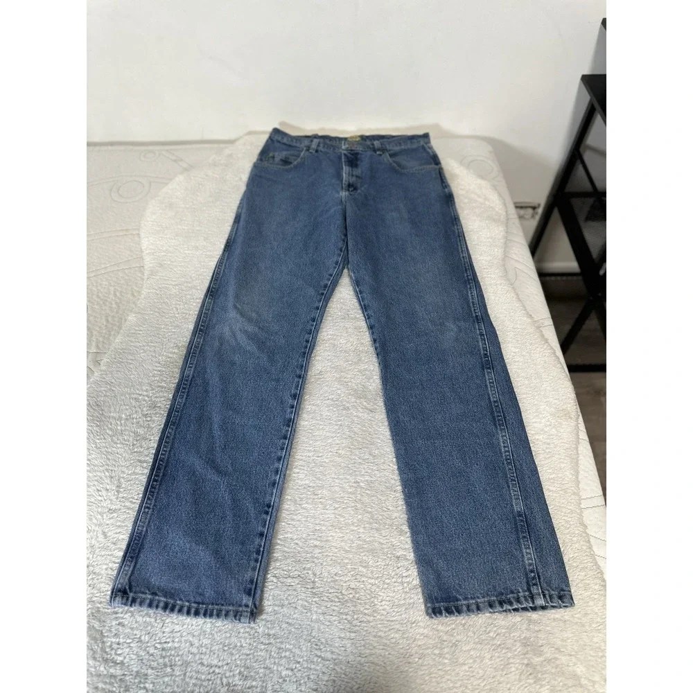Cabelas Men's‎ Blue Denim Straight Jeans Size 34x34 Cotton Pants